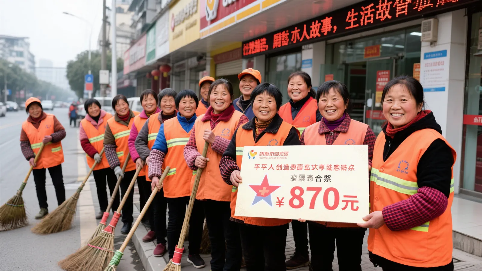 11名环卫女工合买彩票中870万 第二天齐聚照常工作