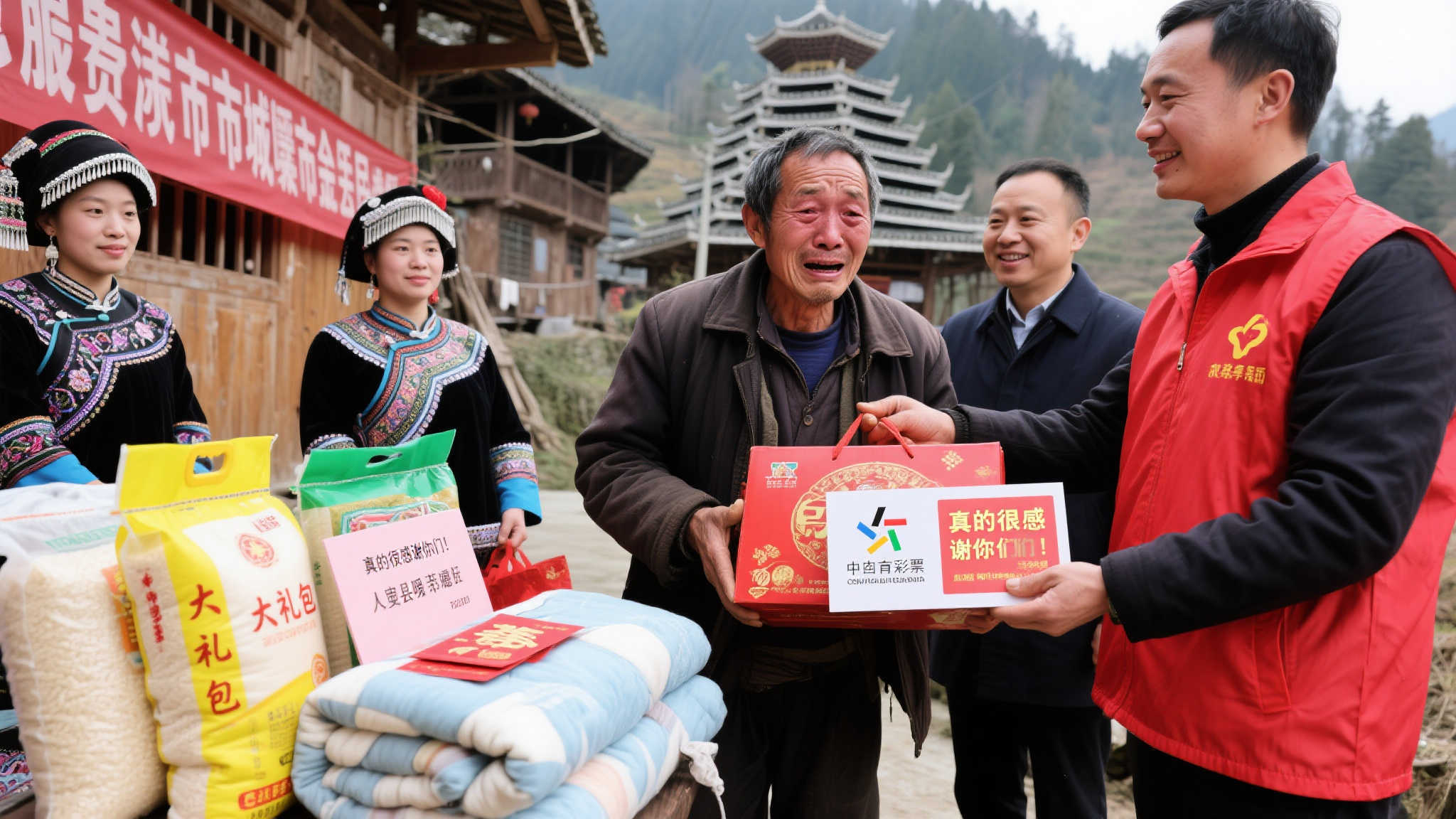 温情满黔州，新春送暖到家，福彩圆梦传心意