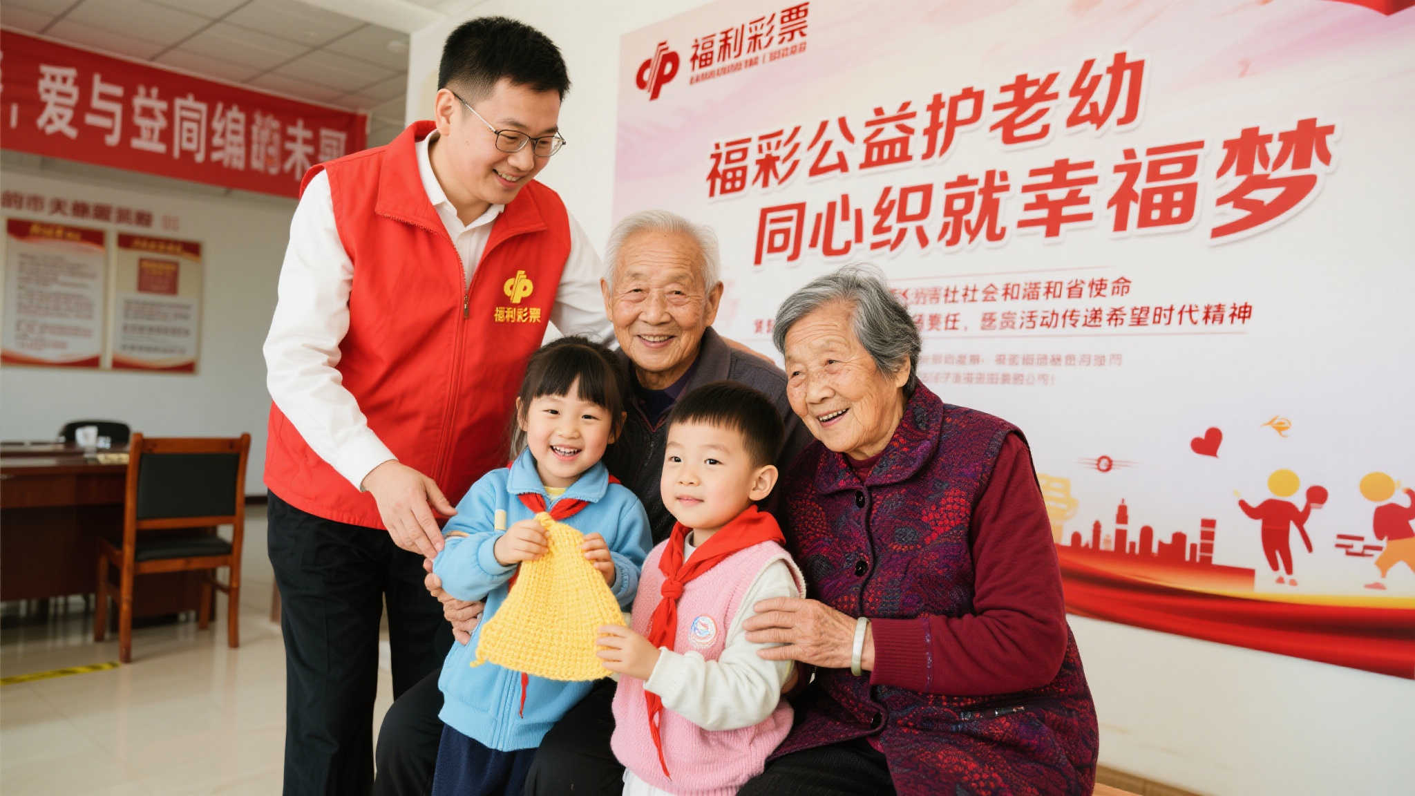 团结筑梦，福彩关怀老幼共谱和谐曲